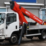 фото Автовышка Socage T-318 на шасси ISUZU ELF 7.5