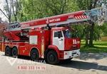 фото Автолестница пожарная АЛ-52 на шасси КамАЗ-65201