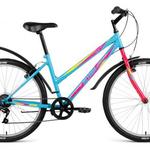 фото Горный велосипед FORWARD ALTAIR MTB HT 26 1.0 Lady голубой 15"/26" (2018)