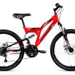 фото Велосипед Altair MTB FS 24 disc красный/черный