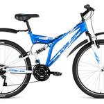фото Велосипед FORWARD ALTAIR MTB FS 26 1.0 синий-белый 18"/26" (2018)