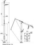 фото Опоры освещения складывающиеся ОГКСф-1,0-10,0
