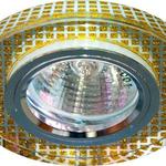 фото Светильник потолочный MR16 G5.3 прозрачный золото серебро 8040-2; 28292