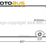 фото Радиатор охлаждения двигателя Ava MS2444