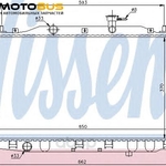фото Радиатор охлаждения двигателя Nissens 67509