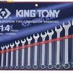 фото Набор комбинированных ключей KING TONY 10-32 мм 14 предметов 1214MR