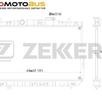 фото Радиатор охлаждения двигателя ZEKKERT MK-1153