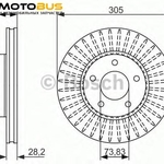 фото Диск тормозной Bosch 0986479698