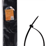 фото Стяжки (хомуты) AIRLINE кабельные 4,8*400 мм, пластиковые, черные, 100 шт.