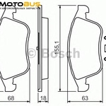 фото Комплект тормозных колодок Bosch 0986494401