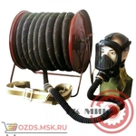фото Противогаз шланговый ПШ-2-20 — армированный шланг, ЭРВ-воздуходувка, маска ШМП