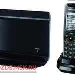 фото Panasonic KX-TGP500B09RB, цвет черный: Беспроводной SIP телефон DECT (радиотелефон)
