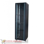 фото Шкаф телекоммуникационный напольный 42U (600х600х2055) дверь стекло, цвет-черный
