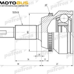 фото Шланг тормозной PATRON PBH0092