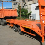 Фото №3 Низкорамный грузовой прицеп для перевозки дорожно строительной техники до 7000 кг.