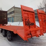 Фото №5 Низкорамный грузовой прицеп для перевозки дорожно строительной техники до 7000 кг.