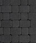 фото Тротуарная плитка Выбор Классико Гранит 40 мм 2 камня Черная