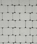 фото Тротуарная плитка Выбор Классико Стоунмикс 40 мм 2 камня Белая