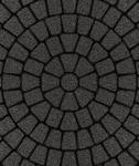 фото Тротуарная плитка Выбор Классико Стандарт Черная 60 мм 3 камня круговая