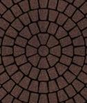 фото Тротуарная плитка Выбор Классико Гранит 60 мм 3 камня круговая Коричневая