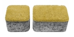 фото Тротуарная плитка Берит Комплект Классико Желтая 172х115х80, 115х115х80 на сером цементе