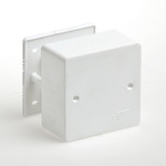 фото Коробка ТУСО 65015 распаячная открытой установки для кабель-каналов, универсальная. 85х85х45 мм. Цвет - белый