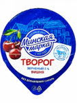 Фото №2 Творог зерненый Минская марка вишня 5% 140г стакан
