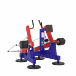 Фото №2 Уличный силовой тренажер для развития мускулатуры спины, бицепса, пресса с изменяемой нагрузкой из положения сидя