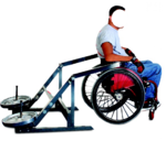 фото Жим вниз для инвалидов-колясочников (свободный вес)