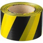 фото Сигнальная лента, цвет черно-желтый, 75мм х 200м, ЗУБР Мастер
