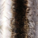 фото Меховой воротник из меха Енота, натуральный цвет