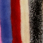 фото Меховые опушки Енот, окрашенного в однотонный цвет