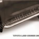фото Slitkoff Защита порогов d76 с листом Toyota Land Cruiser 200 2007