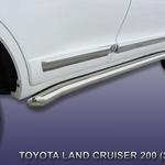 фото Slitkoff Защита порогов d76 с гибами Toyota Land Cruiser 200 2012