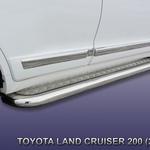 фото Slitkoff Защита порогов d76 с листом Toyota Land Cruiser 200 2012