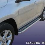 фото Slitkoff Защита порогов d57 с листом Lexus RX 350 2009