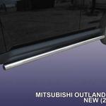 фото Slitkoff Защита порогов d76 труба Mitsubishi Outlander XL 2010