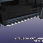 фото Slitkoff Защита порогов d42 с листом Mitsubishi Outlander XL 2010
