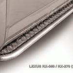 фото Slitkoff Защита порогов d57 с листом Lexus RX 350 270 2012
