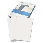 фото Обложки для переплета GBC (ДжиБиСи), комплект 100 шт., LeatherGrain (тиснение под кожу), A4, картон, белые