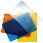 фото Обложка-карман для проездных документов и карт, ПВХ, ассорти (прозрачная синяя, желтая, оранжевая), 65х98 мм, ДПС