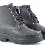 Фото №2 Черные зимние кожаные ботинки Астра-12к