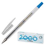 фото Ручка шариковая ZEBRA "The 2000metal tip", корпус прозрачный, толщина письма 0,7 мм, синяя