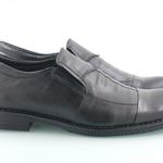 фото Черные кожаные мужские туфли T-111