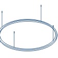 фото Светильник потолочный "Нимб" из 1-ого кольца