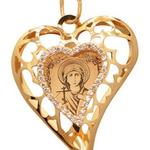фото Сердце кулон Наталия святая (Золото 585)41979