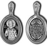 фото Нательная икона из серебра святой Владимир 47657