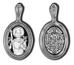 фото Нательная икона из серебра святой Виктор 47659