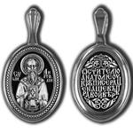 фото Нательная икона из серебра святой Анатолий 47662