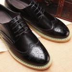 фото Обувь кожаная мужская кожа мужская обувь осень 2015 новые Брок резные приливные обувь кожа случайных хлопка обувь Англии
